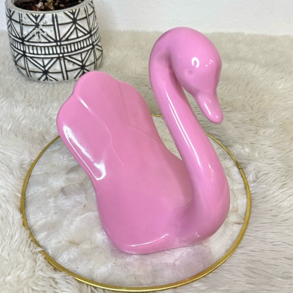 Vintage Ceramic Swan - Pink - Picture 4 of 6